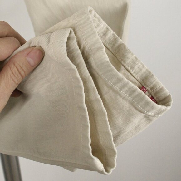 Kate Spade Broome Street Playing Hooky Cream Mid Rise Slim Fit Denim Jeans Sz 26 - Picture 6 of 11